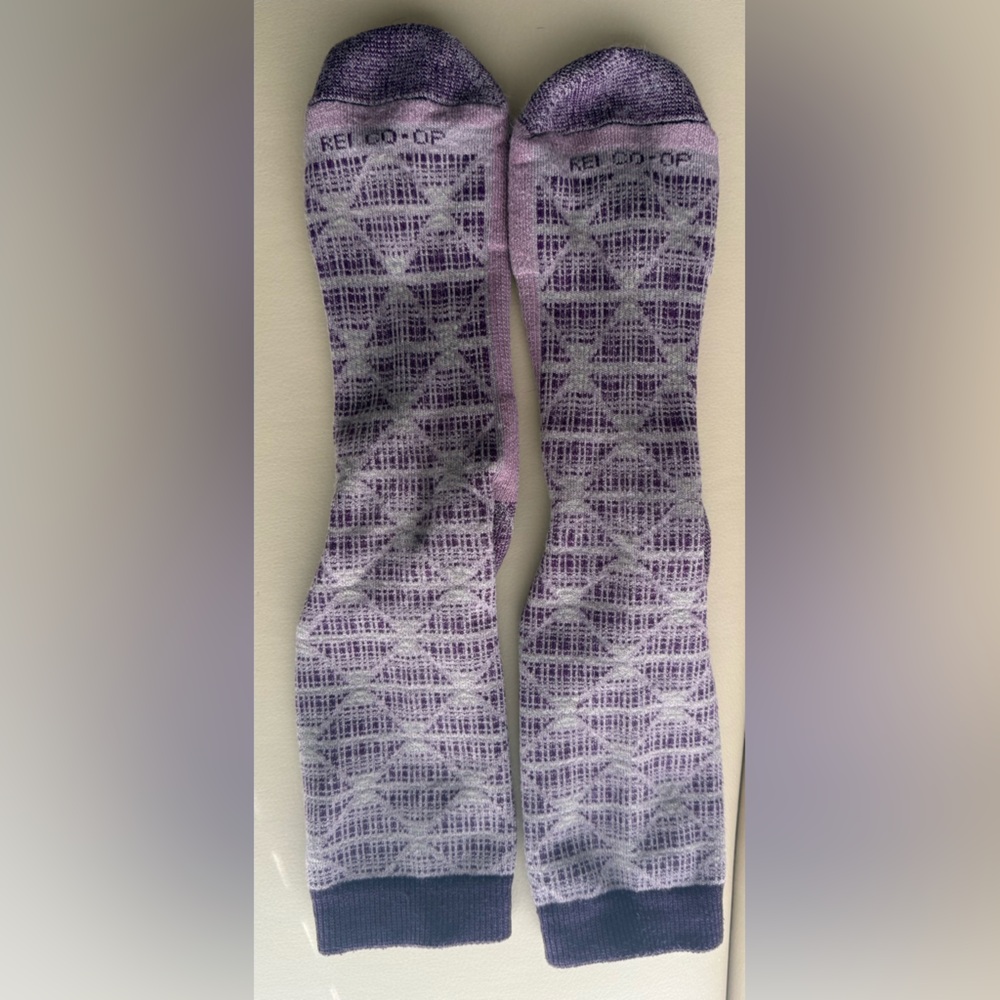 REI Purple Patterned Women's wool Sock
